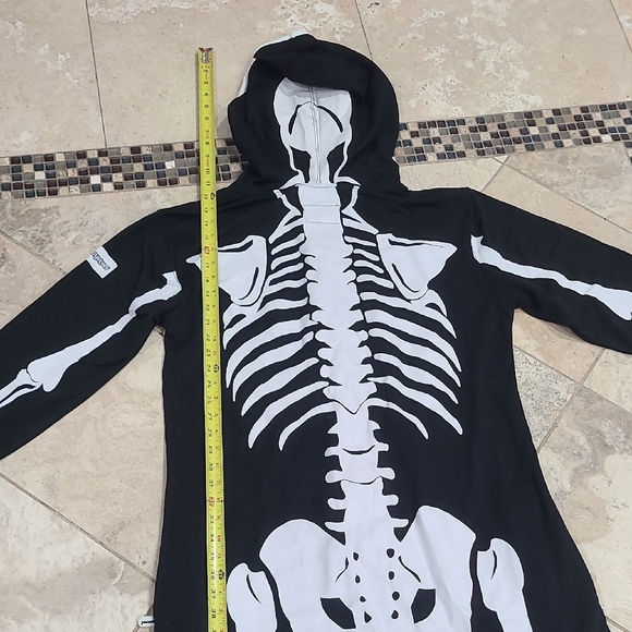 Halloween Costum Tipsy Elves Black and White Skeleton Jumpsuit - Picture 7 of 10